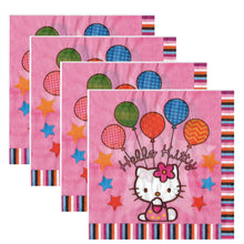 Încărcați imaginea în Galerie, Servetele Decorative de Petrecere Party Set 10 bucati Disney Pisicuta Roz Hello Kitty Pink Balloons 33x33 cm Copii Fetite