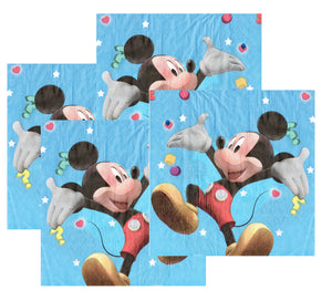 Servetele Decorative de Petrecere Party Set 10 bucati Disney Mickey Mouse Star 10 buc Copii Aniversare Petrecere 33x33 cm Copi de Masa baieti fete Clubul
