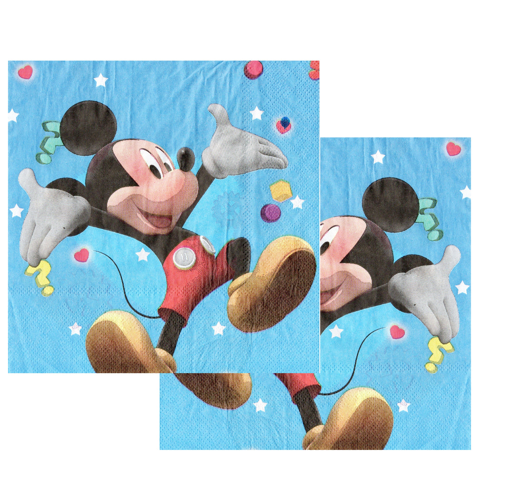 Servetele Decorative de Petrecere Party Set 10 bucati Disney Mickey Mouse Star 10 buc Copii Aniversare Petrecere 33x33 cm
