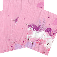 Încărcați imaginea în Galerie, Servetele Decorative de Petrecere Party Set 10 bucati 33x33 cm Disney Fetite Unicorn Inorog Roz Have a Magical Day Inger