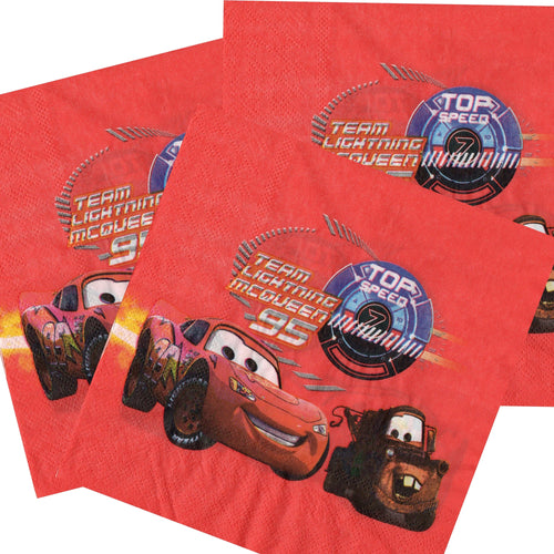 Servetele Decorative de Petrecere Party Set 10 bucati Disney Baieti Cars Masinute Fulger 95 McQueen si Bucsa Town Matter
