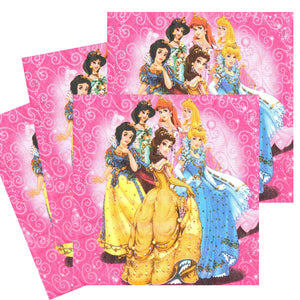 Servetele Decorative de Petrecere Party Set 10 bucati Disney Printesa Aurora Jasmine Cenusareasa Alba ca Zapada Belle 33x33 cm fete Fetite