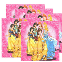 Încărcați imaginea în Galerie, Servetele Decorative de Petrecere Party Set 10 bucati Disney Printesa Aurora Jasmine Cenusareasa Alba ca Zapada Belle 33x33 cm Fete Aniversari