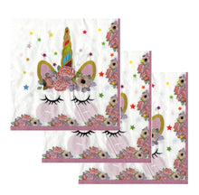 Încărcați imaginea în Galerie, Servetele Decorative de Petrecere Party Set 10 bucati 33x33 cm Fetite Roz Unicorn Curcubeu Petreceri