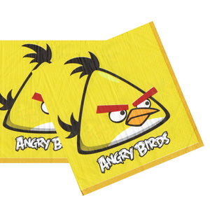 Servetele Decorative de Petrecere Party Set 10 bucati 33x33 cm Angry Birds Pasari Furioase Galben Chuck Copii