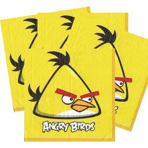 Servetele Decorative de Petrecere Party Set 10 bucati 33x33 cm Angry Birds Pasari Furioase Galben Chuck de Masa Petreceri