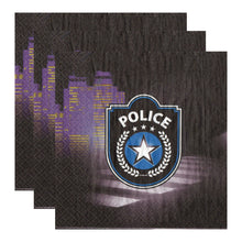 Încărcați imaginea în Galerie, Servetele Decorative de Masa Party Petrecere cu Supereroi Politia Politie Police Politist Copii Baieti 33x33 cm 10 buc