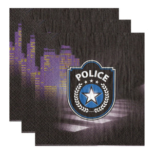 Servetele Decorative de Masa Party Petrecere cu Supereroi Politia Politie Police Politist Copii Baieti 33x33 cm 10 buc