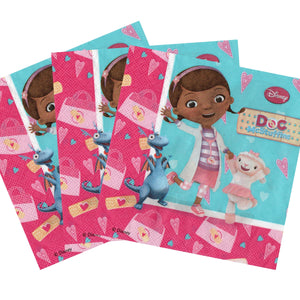 Servetele Party Disney Doc McStuffins Doctorita Plusica Lambie Stuffy 10 buc Aniversari Petreceri 33x33 cm Oita Dragonel