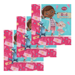 Servetele Party Disney Doc McStuffins Doctorita Plusica Lambie Stuffy 10 buc Aniversari Petreceri 33x33 cm Aniversari