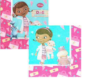 Servetele Party Disney Doc McStuffins Doctorita Plusica Lambie Stuffy 10 buc Aniversari Petreceri 33x33 cm Dragonel