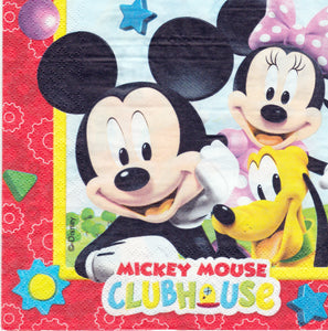 Servetele Party Disney Clubul lui Mickey Mouse ClubHouse 10 buc Copii Aniversare Petrecere 33x33 cm