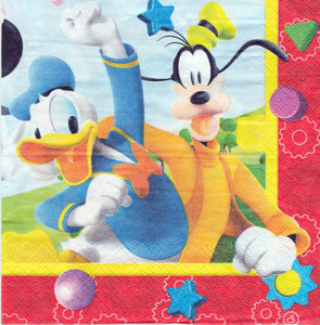 Servetele Party Disney Clubul lui Mickey Mouse ClubHouse 10 buc Copii Aniversare Petrecere 33x33 cm