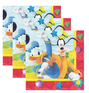 Servetele Party Disney Clubul lui Mickey Mouse ClubHouse 10 buc Copii Aniversare Petrecere 33x33 cm