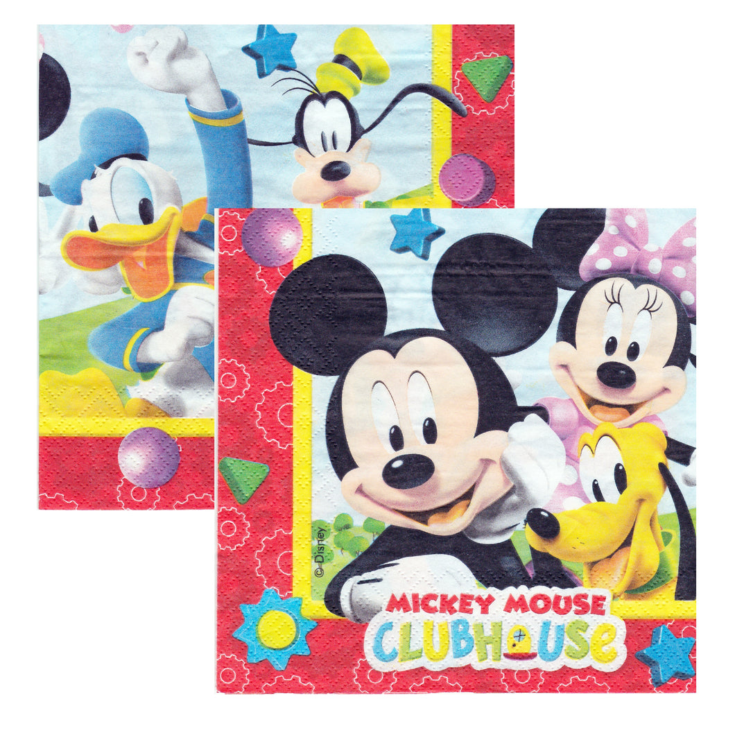 Servetele Decorative de Petrecere Party Set 10 bucati Disney Clubul lui Mickey Mouse ClubHouse10 buc Copii Aniversare Petrecere 33x33 cm Goofy Minnie Donald Duck