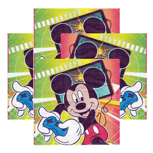 Servetele Decorative de Petrecere Party Set 10 bucati Disney Clubul lui Mickey Mouse si Donald Duck Play 10 buc Copii Aniversare Petrecere 33x33 cm Copii petreceri