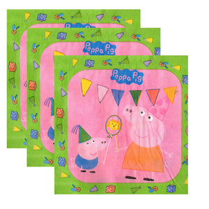Servetele Decorative de Petrecere Party Set 10 bucati 33x33 cm Disney Peppa Pig and George 10 buc Aniversari Petreceri 33x33 cm