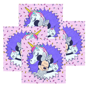 Servetele Decorative de Petrecere Party Set 10 bucati Disney Minnie Mouse si Unicornul Auriu 10 buc Copii Aniversare Petrecere 33x33 cm Unica folosinta