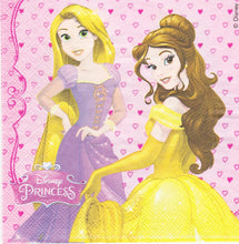 Încărcați imaginea în Galerie, Servetele Party Printese Disney Rapunzel Aurora Cenusareasa Belle 10 buc Party Petrecere 33x33 cm tangled 