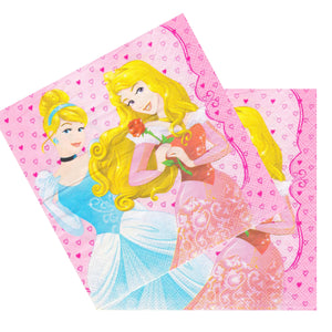 Servetele Party Printese Disney Rapunzel Aurora Cenusareasa Belle 10 buc Party Petrecere 33x33 cm Unica folosinta