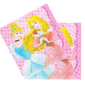 Servetele Party Printese Disney Rapunzel Aurora Cenusareasa Belle 10 buc Party Petrecere 33x33 cm Unica folosinta