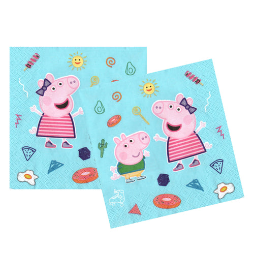 Servetele Decorative de Petrecere Party Set 10 bucati 33x33 cm Disney Peppa Pig and George 8 buc Aniversari Petreceri 33x33 cm