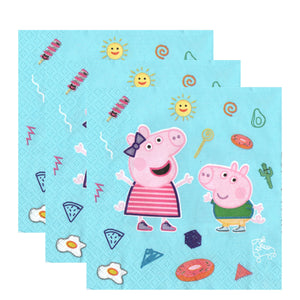 Servetele Party Disney George si Purcelusa Peppa Pig 8 buc Aniversari Petreceri 33x33 cm
