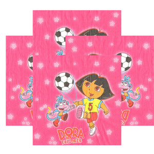 Servetele Decorative de Petrecere Party Set 10 bucati Disney Dora Exploratoarea Boots si Fotbal 33x33 cm Aniversari