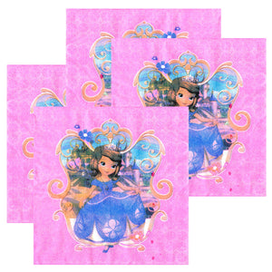 Servetele Decorative de Petrecere Party Set 10 bucati Disney Disney Printesa Sofia Intai the First Roz 33x33 cm Aniversari petreceri