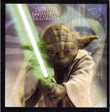 Încărcați imaginea în Galerie, Set Servetele Party Star Wars 10 buc Party Petrecere Razboiul Stetelor Jedy Yoda 33x33 cm