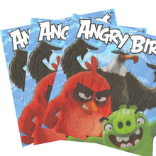 Încărcați imaginea în Galerie, Servetele Decorative de Petrecere Party Set 10 bucati 33x33 cm Angry Birds Pasari Furioase Red and Green Rosu si Verde Copii Unica Folosinta de Masa