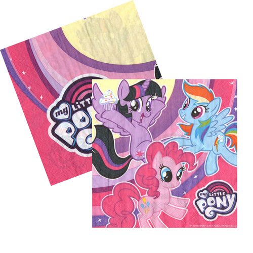 Servetele Decorative de Petrecere Party Micii Ponei My Little Pony Stars10 buc Aniversari Petreceri 33x33 cm