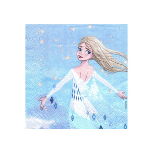 Servetele Party Disney Regina Elsa Frozen Regatul de Gheata Draw Pachet de 10 buc 33x33 cm