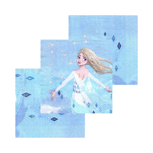 Servetele Party Disney Regina Elsa Frozen Regatul de Gheata Draw Pachet de 10 buc 33x33 cm