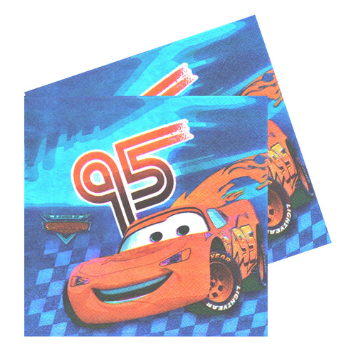 Set Servetele Party 10 buc Disney Masinute Cars 95 Fulger McQueen 33x33 cm