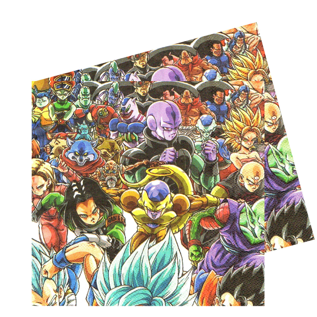 Servetele Party Supereroi Anime Desene Japoneze Echipa DragonBall GT Team 10 buc Party Petrecere 33x33 cm
