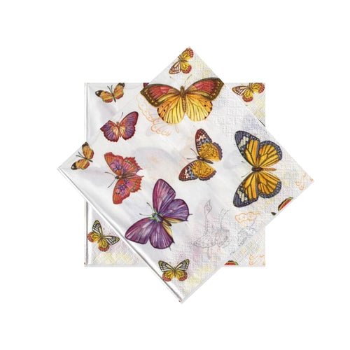 Servetele de Masa cu Insecte Fluturi Colorati Pachet 10 Buc