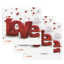 Încărcați imaginea în Galerie, Servetele de Masa cu Dragoste Pachet 20 Buc Red Love 33x33 cm