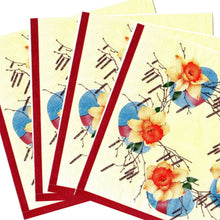 Încărcați imaginea în Galerie, Servetele Decorative de Masa cu Paste Pachet 10 Buc Narcise si Oua 33x33 cm