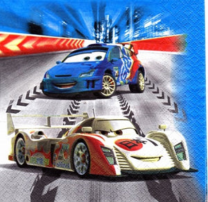 Servetele Decorative de Petrecere Party Set 10 bucati Disney Baieti Cars Bucsa Fulger 95 McQueen Masinute 33x33 cm Baieti