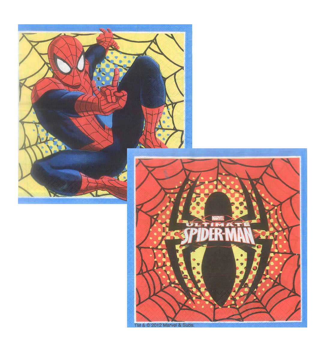 Servetele Party Supereroi Ultimate Yellow Spider-Man Omul Paianjen 10 buc Petrecere 33x33 cm