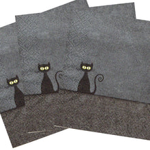 Încărcați imaginea în Galerie, Servetele de Masa cu Halloween Pachet 10 Buc Pisica Neagra Black Cat 33x33 cm