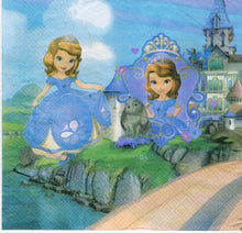 Încărcați imaginea în Galerie, Servetele Party Disney Printesa Sofia Intai the First la Castel 10 buc Party Petrecere 33x33 cm