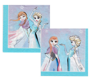 Set Servetele Party Frozen Regatul de Gheata 10 buc Elsa Ana 33x33 cm