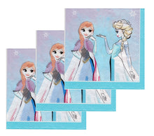 Încărcați imaginea în Galerie, Set Servetele Party Frozen Regatul de Gheata 10 buc Elsa Ana 33x33 cm
