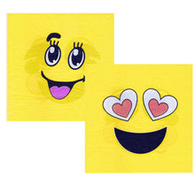 Încărcați imaginea în Galerie, Set Servetele Party 8 buc Emoji Smile Happy Faces Fete Distractive 33x33 cm