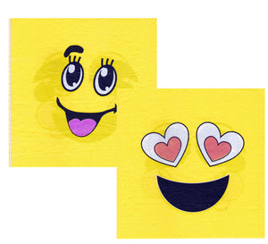 Set Servetele Party 8 buc Emoji Smile Happy Faces Fete Distractive 33x33 cm