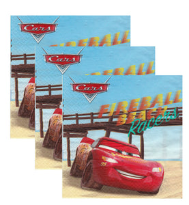 Servetele Party Cars Fireball Racers Fulger Lightning McQueen 8 buc Party Petrecere 33x33 cm