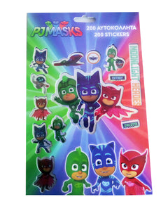 Abtibild Sticker Autoadeziv Autocolant pentru Copii Disney Pj Masks Eroi in Pijamale de Lipit