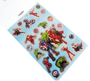 Abtibilde Sticker-e Autoadezive Caiet 200 buc Marvel Supereroi Avengers Team Ironman Hulk Baieti Thor